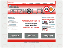 Tablet Screenshot of fahrschule-petzhold.de